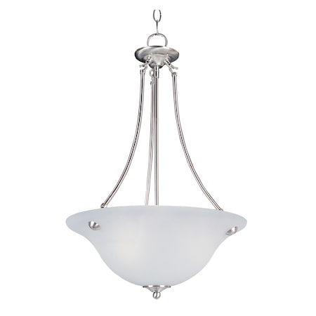 Maxim Lighting Malaga 3-Light 16" Wide Satin Nickel Pendant Light 2682FTSN
